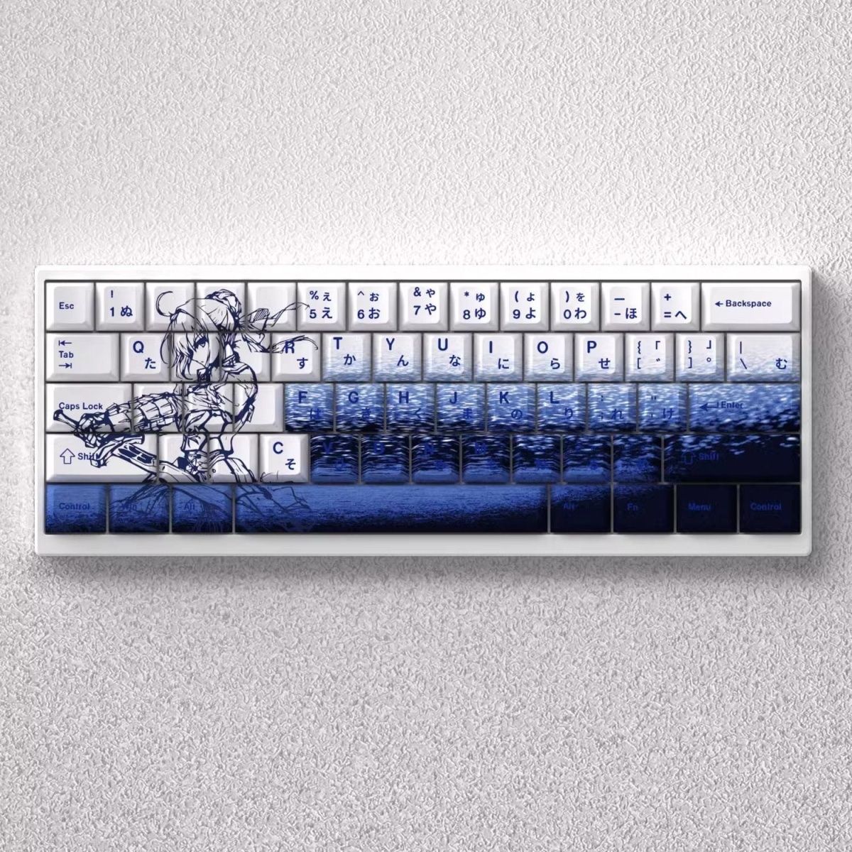 Keycap Artisan Anime - 73 Keys Saber Keycaps Anime Key