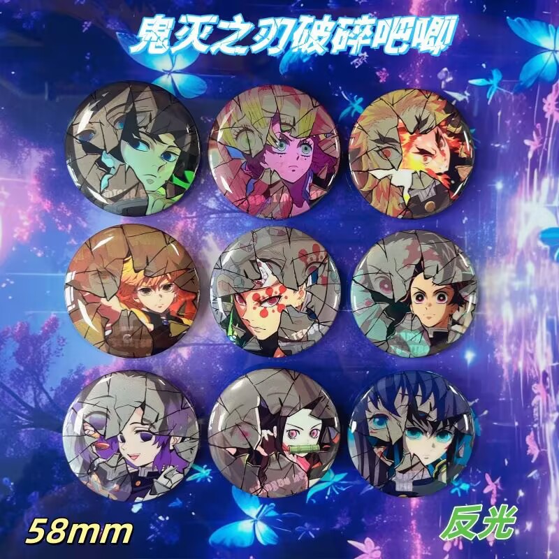 Anime Merchandise Demon Slayer - Demon Slayer Broken Badge Anime Pins