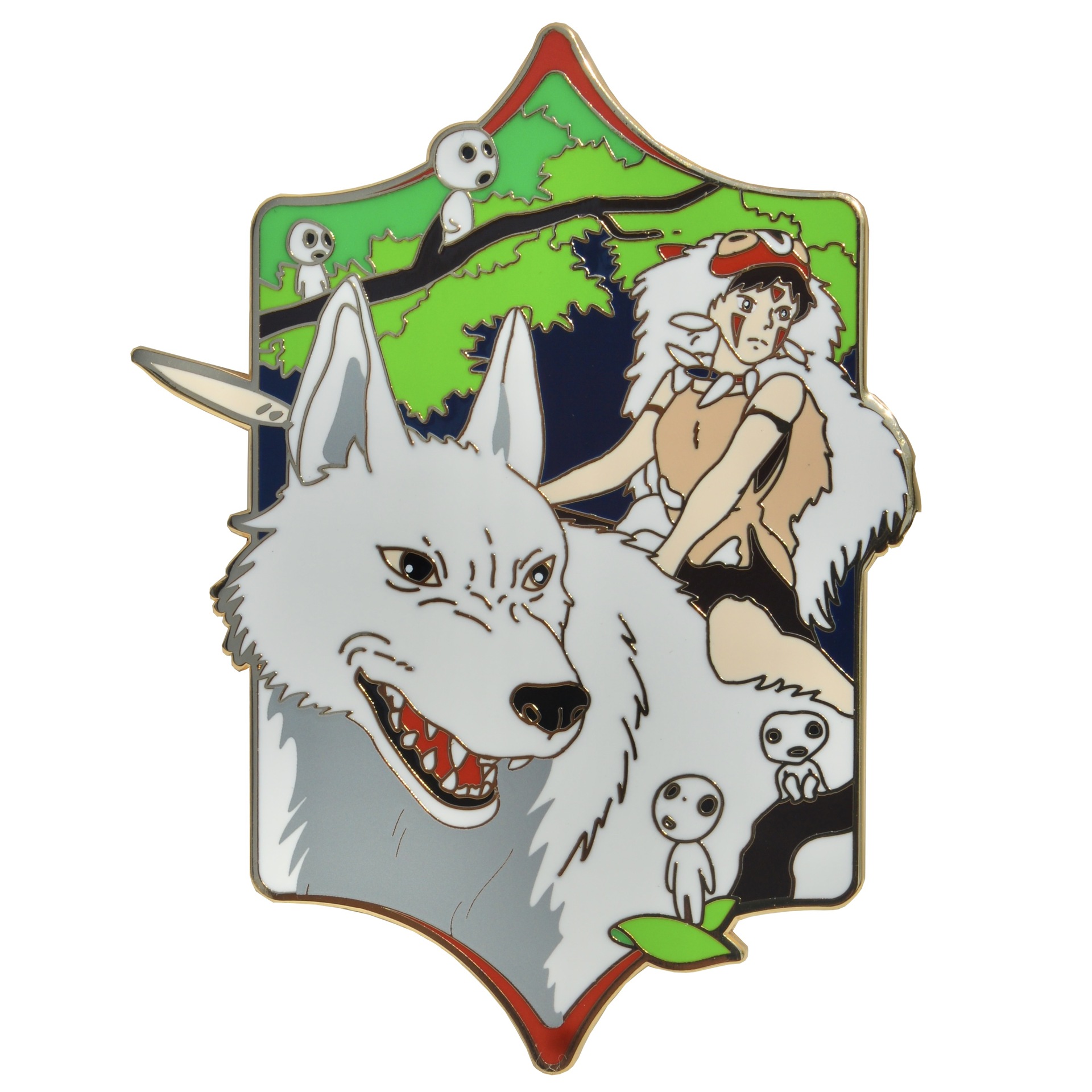 Anime Merchandise In Japanese - Anime Merchandise Mononoke Brooch Princess Metal