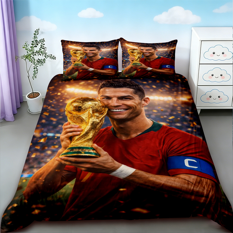 Anime Merchandise Demon Slayer - Cristiano Ronaldo Duvet Cover Football CR7