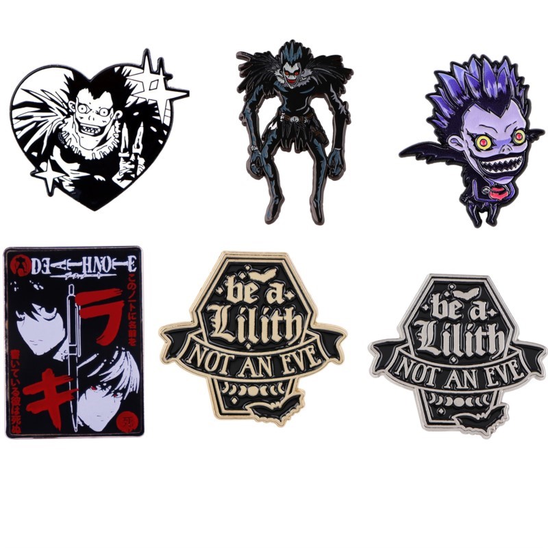 Enamel Pin Set - Cute Gothic Dark Demon Monster Cartoon