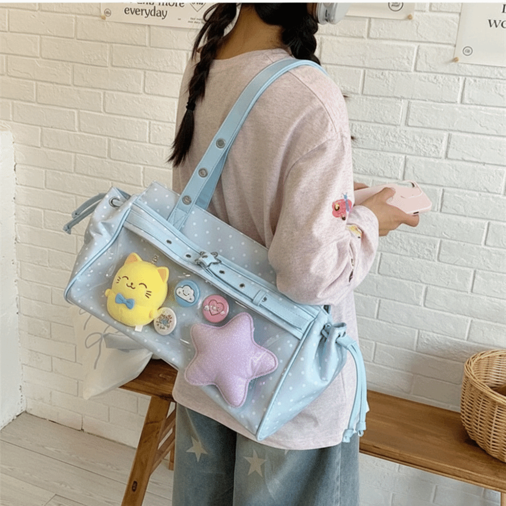 Harajuku Polka Dot Itabag Y2K  - đánh giá và giá Anime Merchandise Women