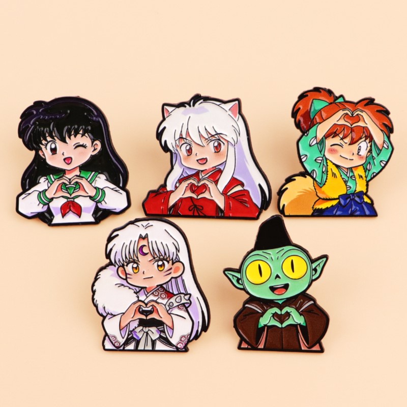 Cute Wolf Ear Fantasy Characte - đánh giá và giá Enamel Pin Set