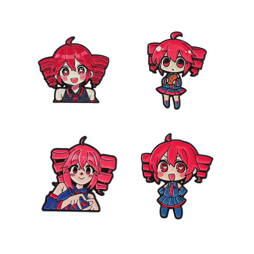 4pcs Anime Cute Cartoon Brooch - đánh giá và giá Enamel Pin Set