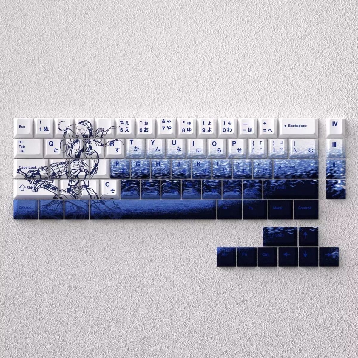 73 Keys Saber Keycaps Anime Ke - đánh giá và giá Keycap Artisan Anime