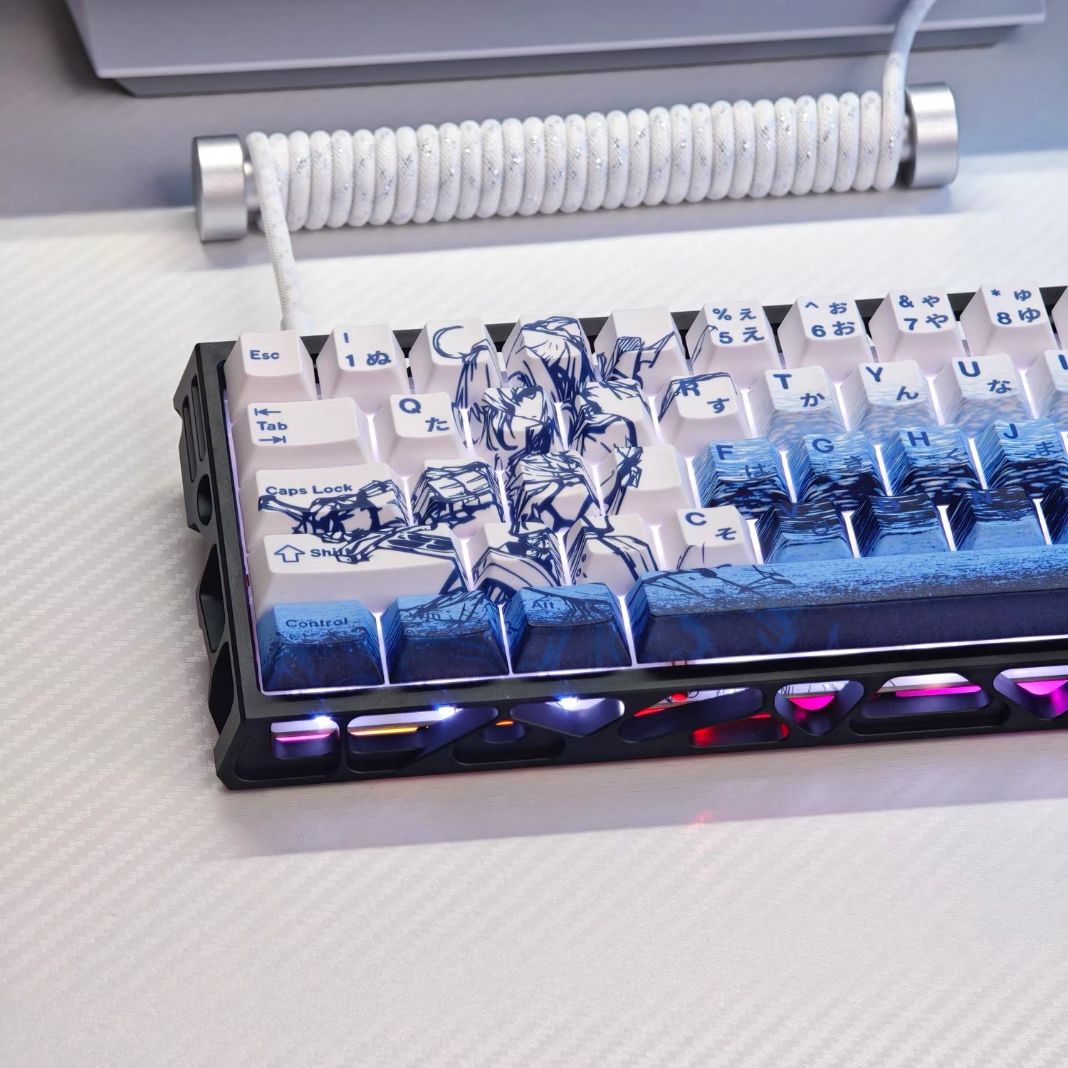 73 Keys Saber Keycaps Anime Ke - đánh giá và giá Keycap Artisan Anime