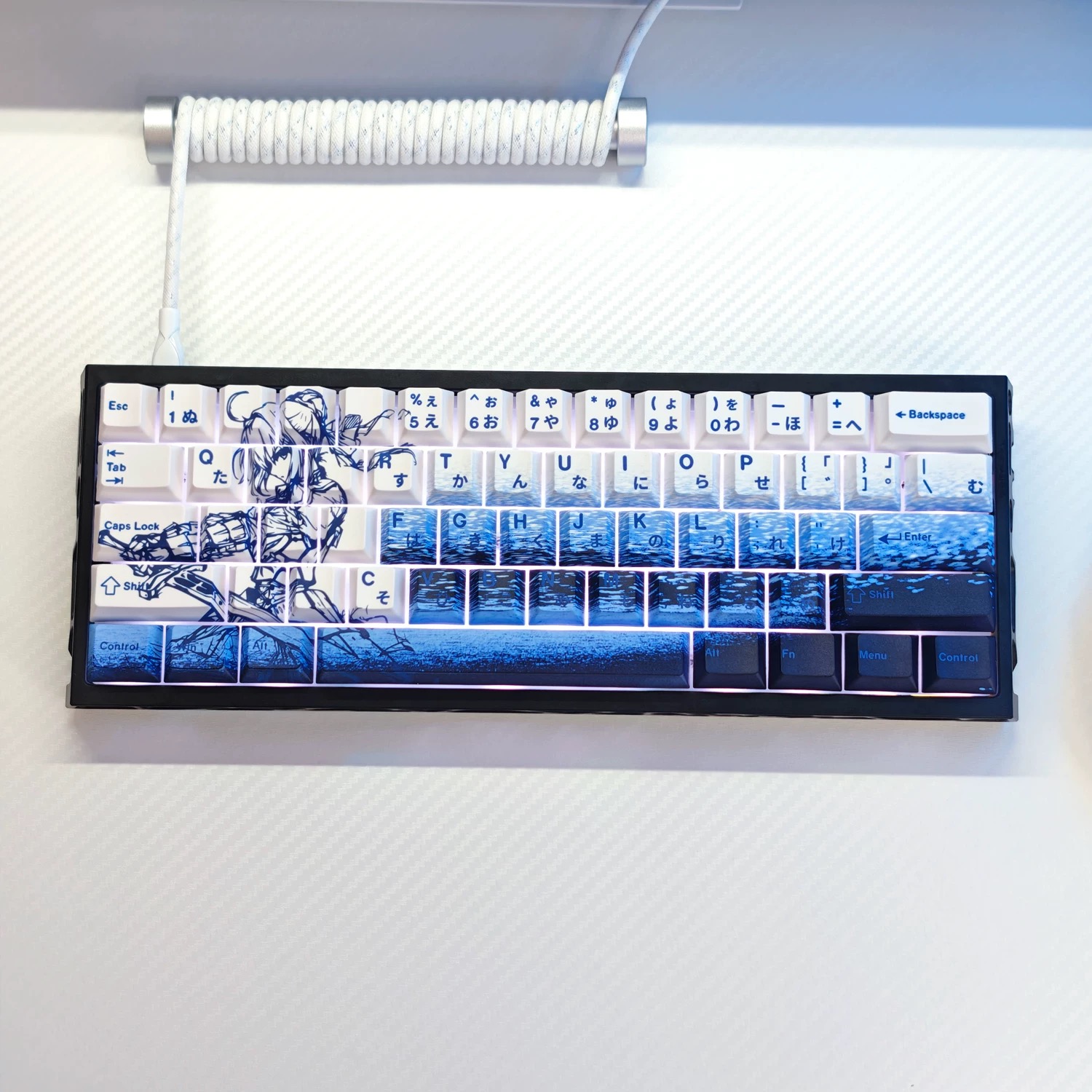 73 Keys Saber Keycaps Anime Ke - đánh giá và giá Keycap Artisan Anime