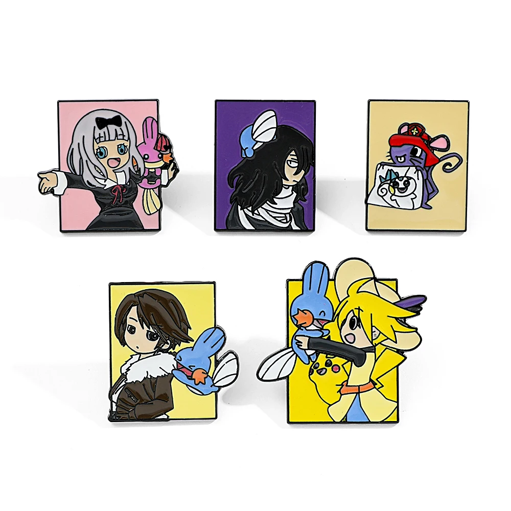 5 Pcs Pokémon Anime Characters - đánh giá và giá Enamel Pin Set