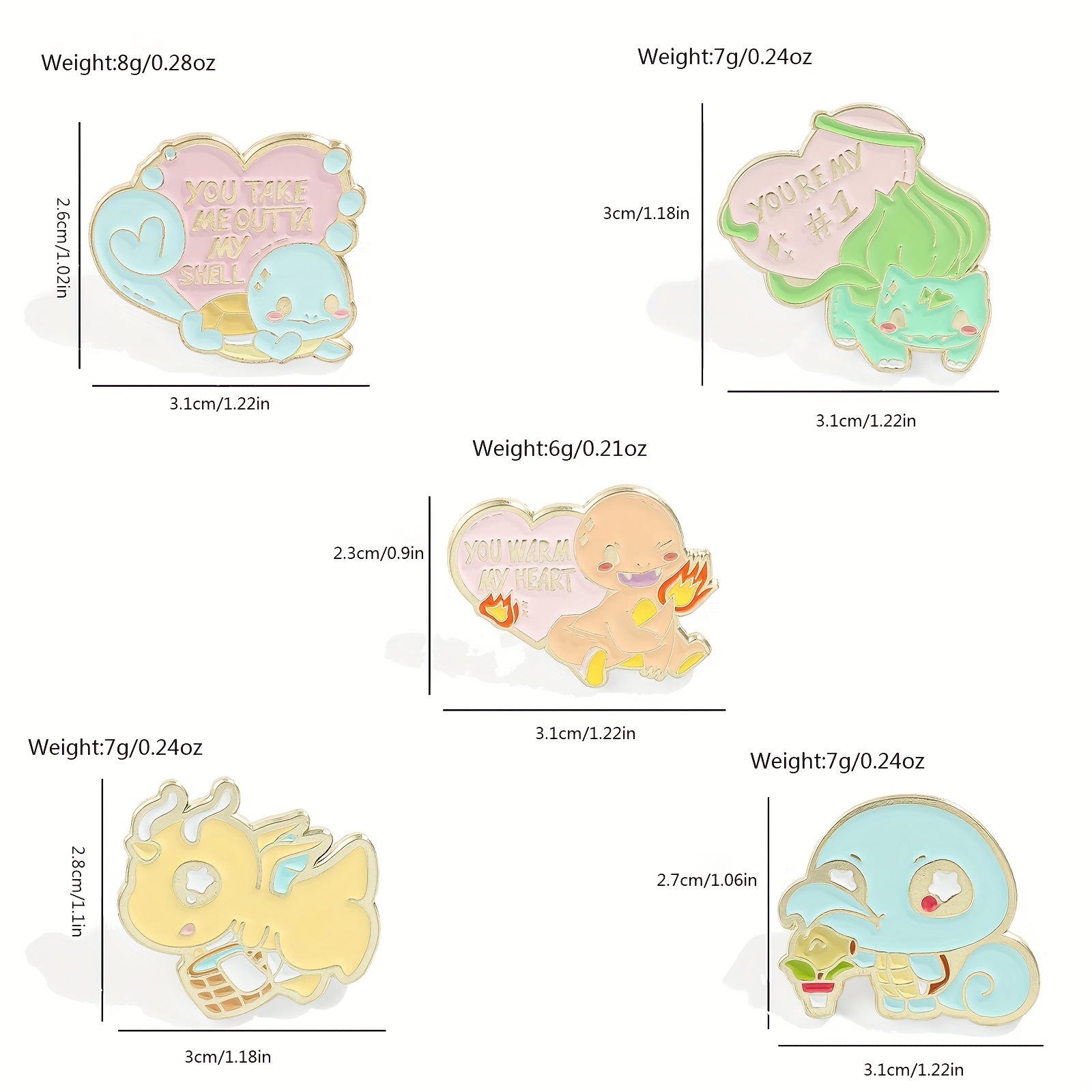 5 Pcs Cute Anime Brooch Person - đánh giá và giá Enamel Pin Set