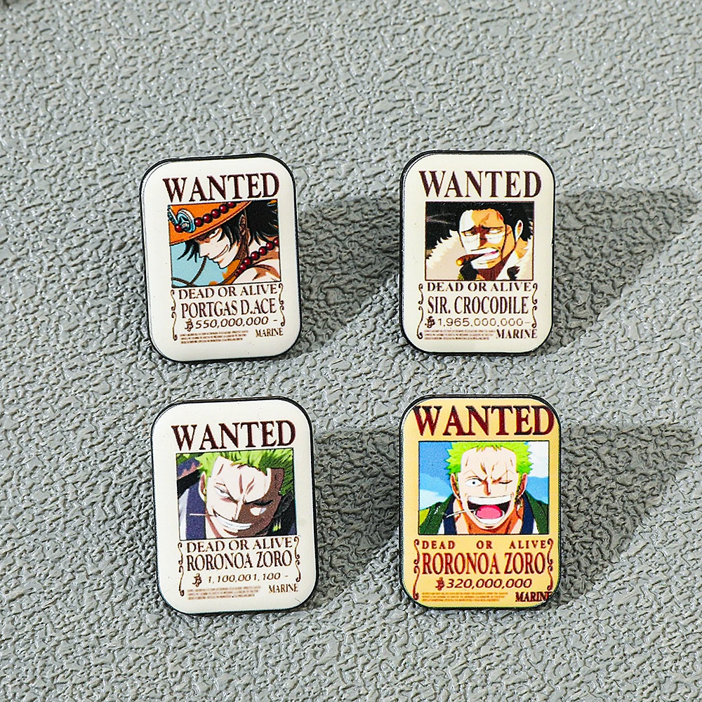 4 Pcs ONE PIECE Cartoon Anime  - đánh giá và giá Enamel Pin Set