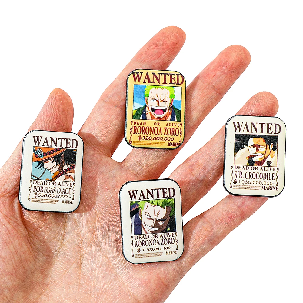 4 Pcs ONE PIECE Cartoon Anime  - đánh giá và giá Enamel Pin Set