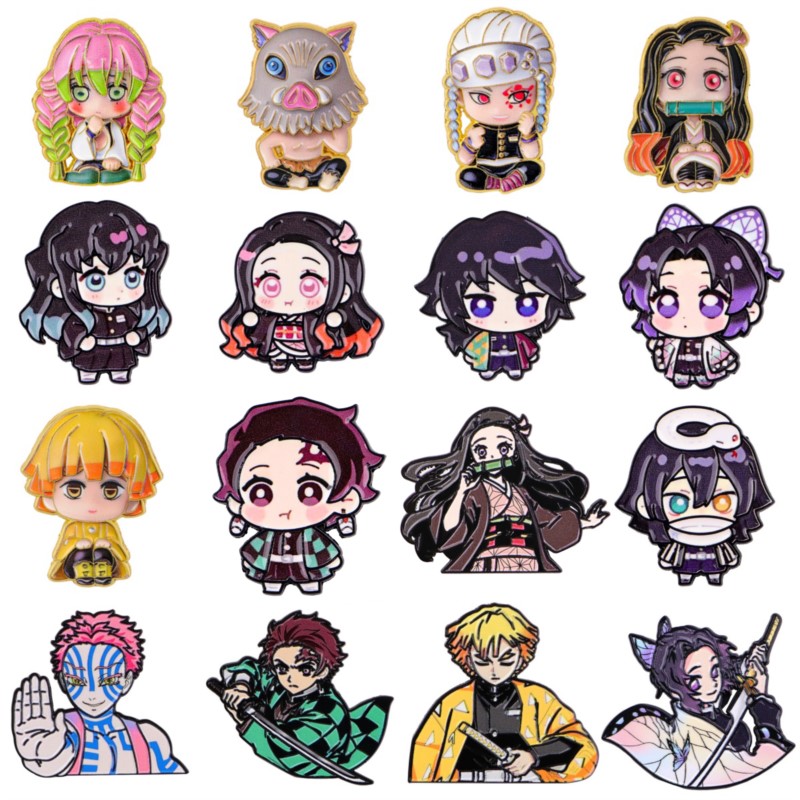 Cute Q Version Kimono Cartoon  - đánh giá và giá Enamel Pin Set