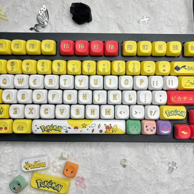 131 Keys/Set Anime Pokemon Key - đánh giá và giá Keycap Artisan Anime