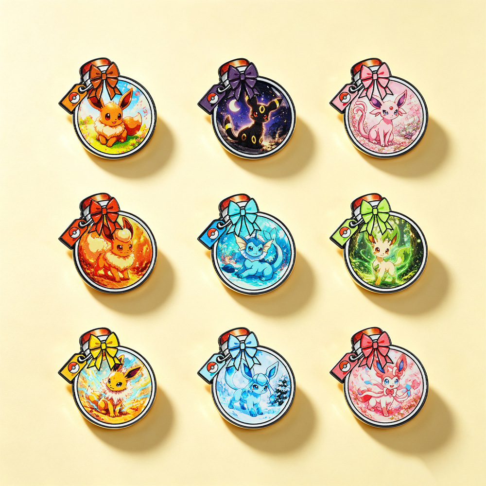 Cute Bottle Shaped Cartoon Elf - đánh giá và giá Enamel Pin Set