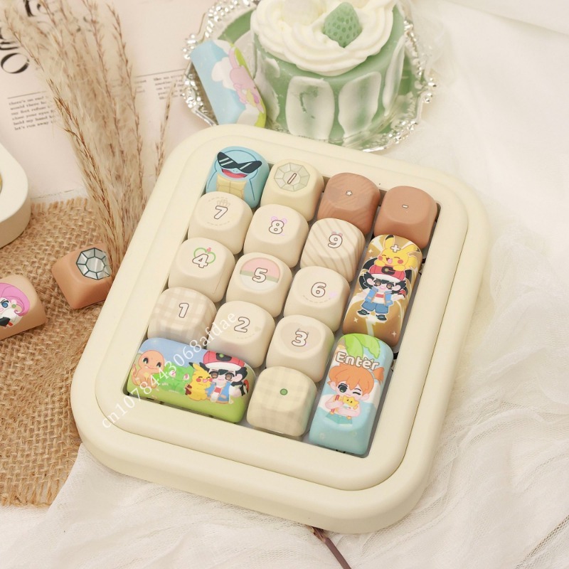 Anime Pokemon Keycaps MOA Heig - đánh giá và giá Keycap Artisan Anime