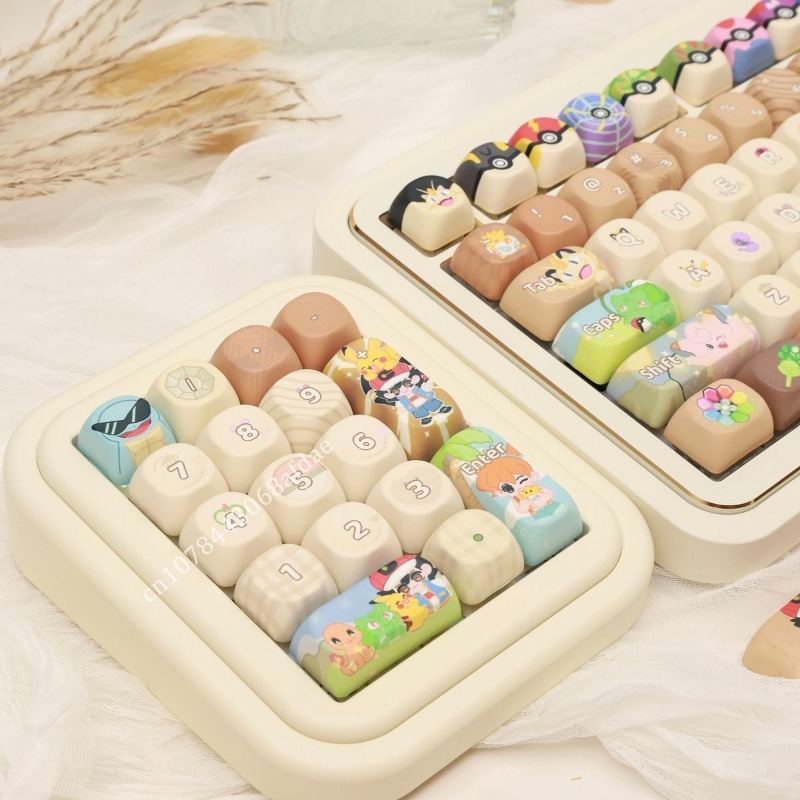 Anime Pokemon Keycaps MOA Heig - đánh giá và giá Keycap Artisan Anime