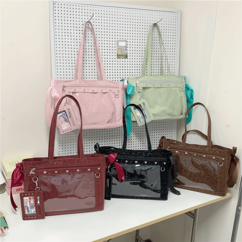 Harajuku Bow Rivet Itabag Y2K  - đánh giá và giá Anime Merchandise Women